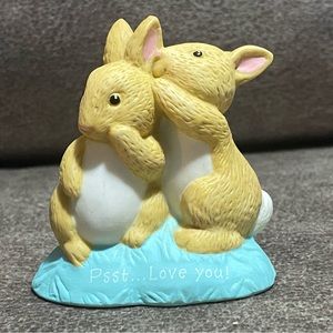 Vintage HMK Psst I Love You Bunny Figurine